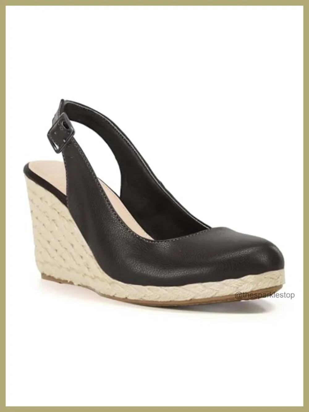 Women's Platform Wedges Sandals Espadrilles Closed Toe Slingback Ankle Buckle